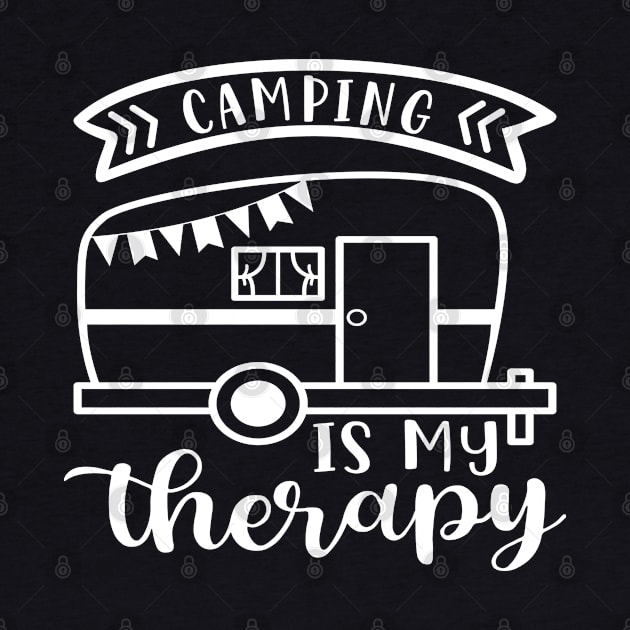 Camping Is My Therapy Camper RV by GlimmerDesigns